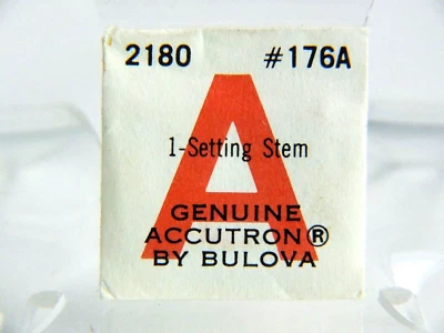 NOS Bulova ACCUTRON SETTING STEM #176A for model #218 - Sealed! - Image 1 of 2