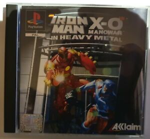 ps1 IRON-MAN / X-O Manowar in heavy metal rare first marvel and iron-man on ps1
