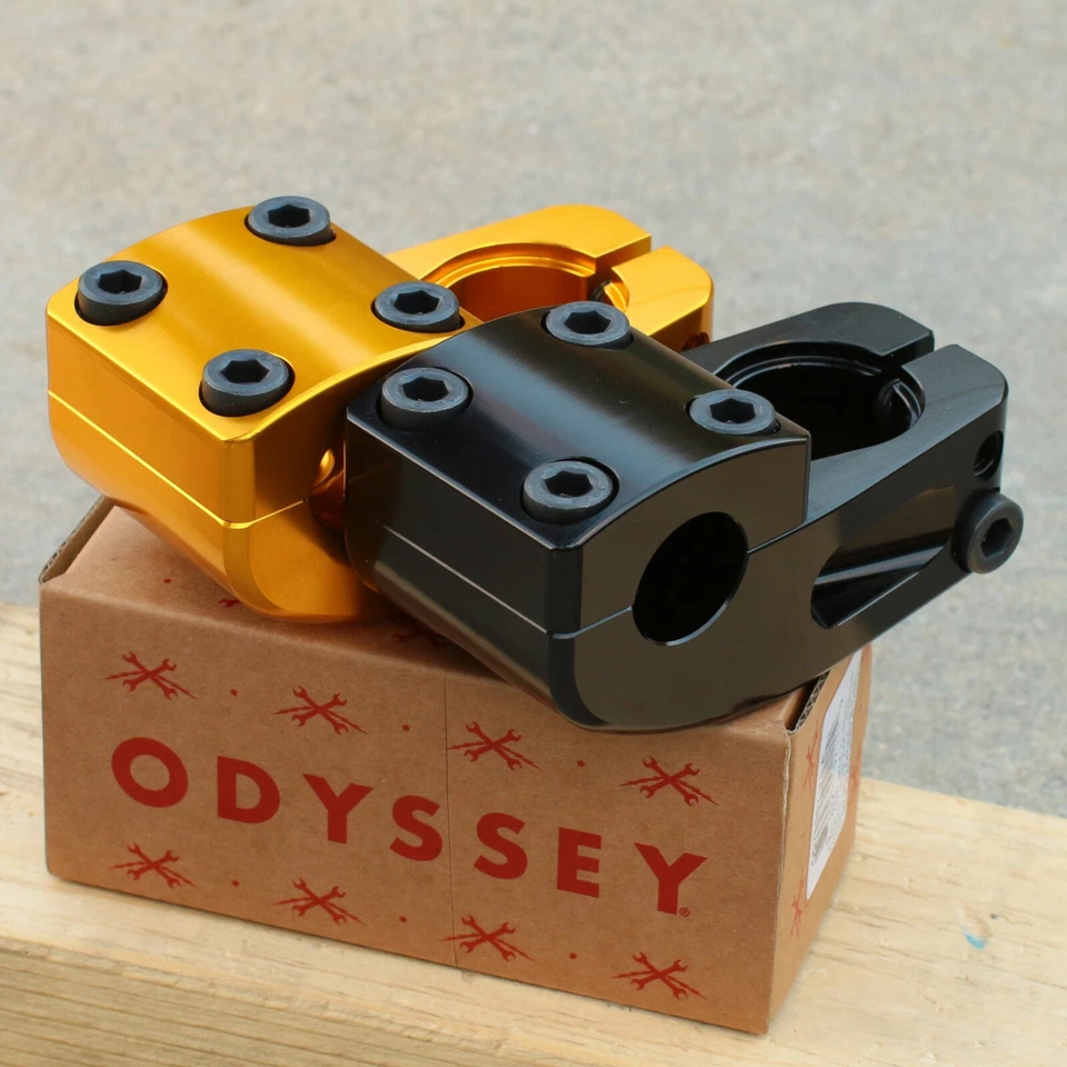 ODYSSEY BMX BIKE BROC v2 BICYCLE STEM BLACK BLUE GOLD BROC RAIFORD - Image 1 of 1