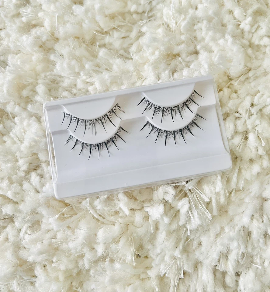 Juego de 2 pares de pestañas ~ pestañas de visón negro ~ WISPY SIMPLE MUÑECA OJOS LOOK Foto 1 de 1