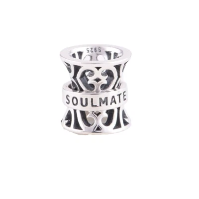 💖 Berloque Soul Mate Soulmate I Love You genuíno prata esterlina 925 miçangas esposa  - Imagem 1 de 4