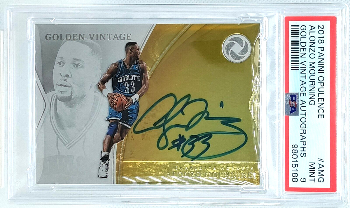 その他 Alonzo Mourning Auto psa9 panini Alonzo Mourning 2023-24 Panini Phoenix Calligraphy Auto Gold