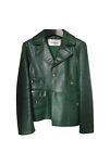 Valentino Emarld green Leather Rockstud Jacket 40