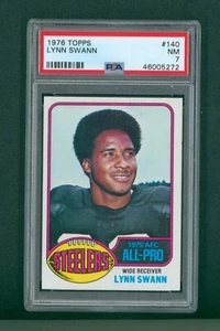 1976 Topps Football Card - #140 Lynn Swann All-Pro, PSA 7 NM - Picture 1 of 2