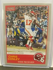Chris Conley 2019 Score Football Silver Scorecard Parallel Kansas City Chiefs