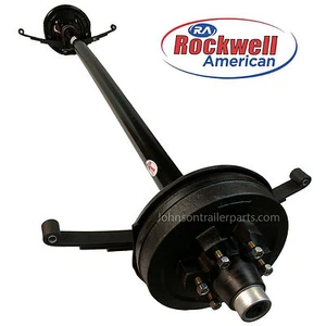 5,200 lb Electric Brake Trailer Axle w/Springs and U-Bolts (77" HF - 62" SC) - Picture 1 of 5