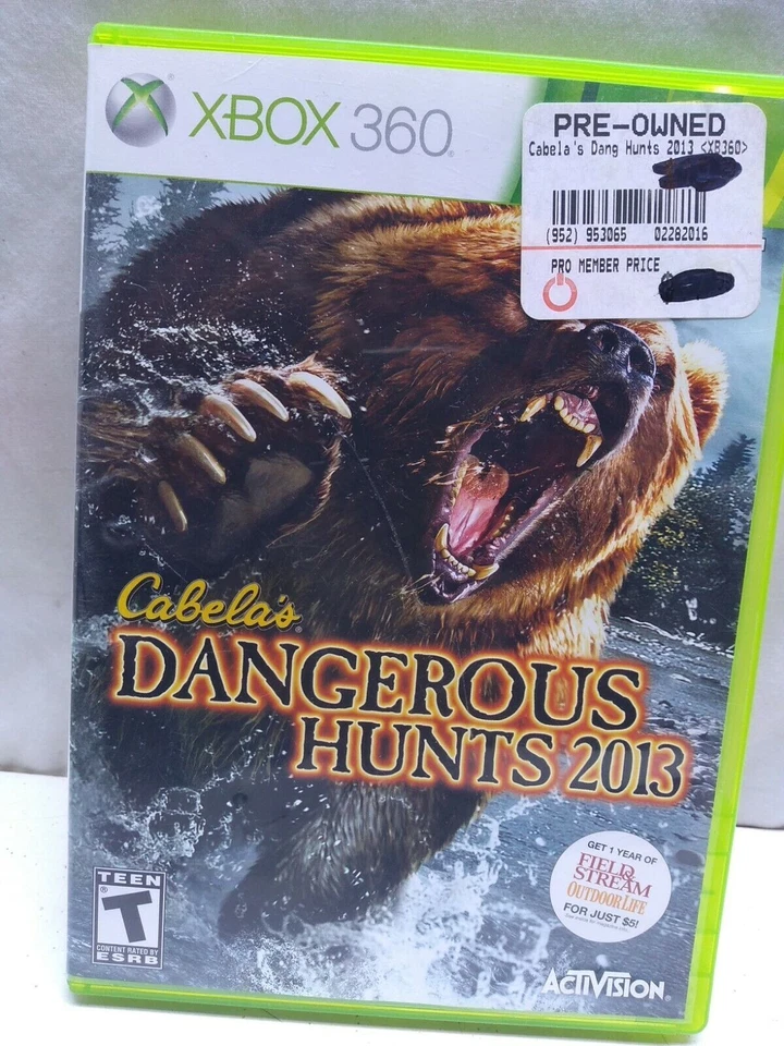 Microsoft X Box360  Video Game DVD Disc US/(EA Sports Cabelas Dangerous Hunts 13 - Image 1 of 1