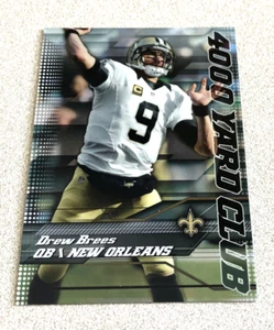 2014 Topps Chrome 4000 Yard Club Refractor #2 Drew Brees Saints - Picture 1 of 2
