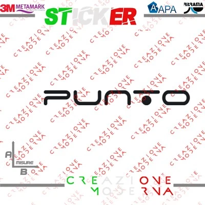 ADESIVO STICKER FIAT PUNTO MISURE PERSONALIZZATE - Immagine 1 di 2