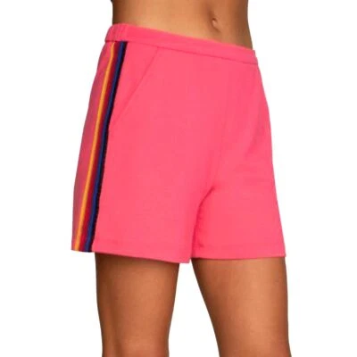 Pantalones Cortos Trina Turk Emmy Laterales Rayas Rosa Sandía XXL NUEVOS CON ETIQUETAS PRECIO DE VENTA SUGERIDO POR EL FABRICANTE $188 Foto 1 de 4