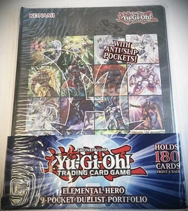 Konami Yu-Gi-Oh! ELEMENTAL HERO 9-Pocket Portfolio Album (Holds 180 Cards) - Picture 1 of 2