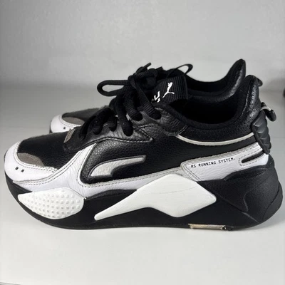 PUMA RS-X White And Black Size 5.5 Big Kids EUR 37.5 Fits A 7 Women’s - Image 1 of 4