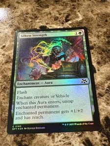 SILKEN STRENGTH Magic MTG Aetherdrift Foil - Bild 1 von 2
