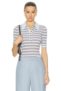 A. L.C. Woman’s Sydney Striped Polo Top Size XS - Picture 1 of 21