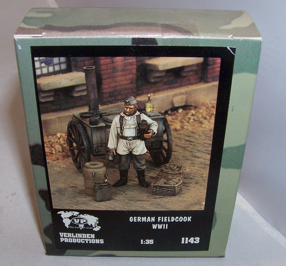 Verlinden Productions 1 35 Scale German Field Cook WWII Resin Model Kit #1143