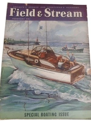 Field & Stream February 1948 Issue Cover Painting By W. Goadby Lawrence - Image 1 of 4