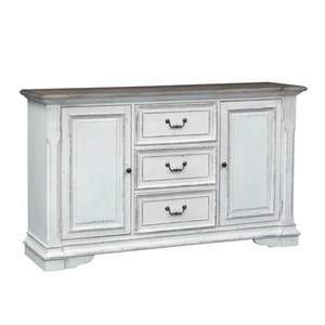 Abbey Park Buffet in Antique White - Picture 1 of 9