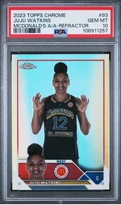 23/24 Topps Chrome McDonald's AA Juju Watkins Rookie RC Refractor #93 PSA 10 SP - Picture 1 of 2