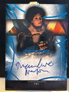 THANDIWE NEWTON come VAL 2024 Star Wars capolavoro /99 blu AUTO #A-TN su carta! - Foto 1 di 5