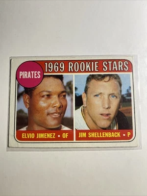 1969 Topps - #567 Elvio Jimenez & Jim Shellenback Pirates - Image 1 of 2