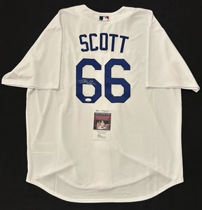 Tanner Scott Signed Authentic Home White Dodgers Jersey Autographed Auto JSA COA - Picture 1 of 4