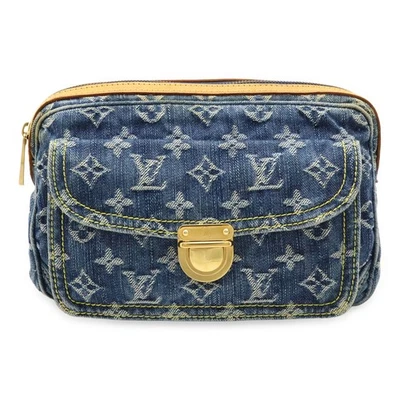 LOUIS VUITTON Monogram Denim Bum Bag, Waist Body Shoulder Blue, M95347 - Image 1 of 4