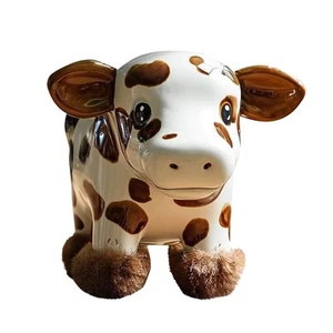 Highland Cow Planter Pot Highland Cow Resin Flowerpot Funny Planter Pots Decor - Picture 1 of 12
