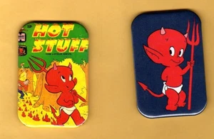 HOT STUFF     2  REFRIGERATOR MAGNET  2" X 3"  WITH ROUNDED CORNER - Picture 1 of 4