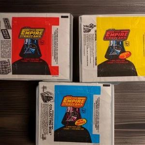 Set of 3 1980 Topps Star Wars The Empire Strikes Back Wrappers  ExMt - Picture 1 of 3