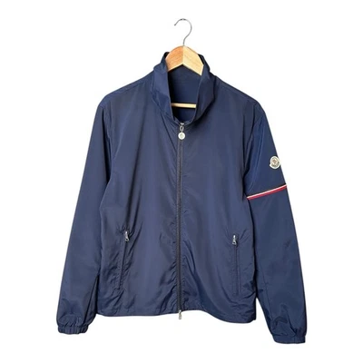 MONCLER Gradignan Giubbotto 100% Nylon Windbreaker Jacket Blue size 2 Men's - Image 1 of 4