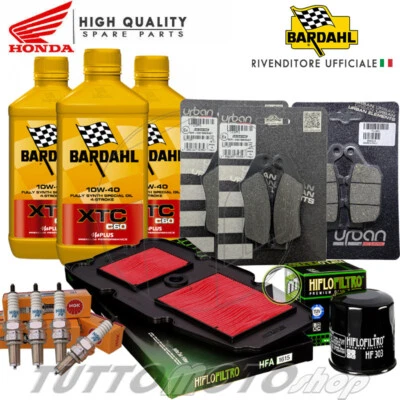 BARDAHL - HIFLO - NGK - BREMBO Tagliando HONDA XL V Transalp 650 2000-2007 Kit Bardahl XTC Filtri Candele Freni