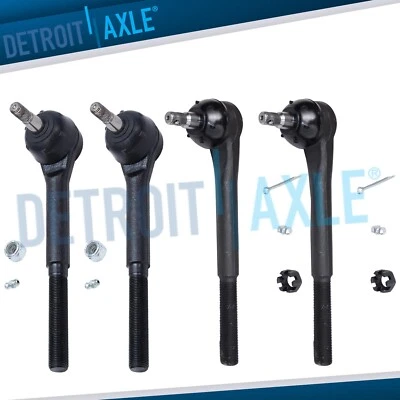 Extremos de barra de amarre interior + exterior 4 piezas para Chevrolet Camaro Pontiac Firebird 82-92 Foto 1 de 4