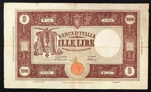 italy italia repubblica 1000 lire 19 12 1946 lotto.3999 - Picture 1 of 2