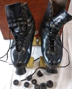 Roller Skates MEN'S w/ OLYMPIAN BEL AIR Wheels - Size Unknown - Picture 1 of 4