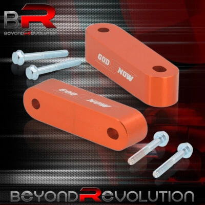 For Honda Acura DC EG EM Engine Motor CNC 7/8" Hood Vent Riser Spacer Kit Orange - Imagem 1 de 3