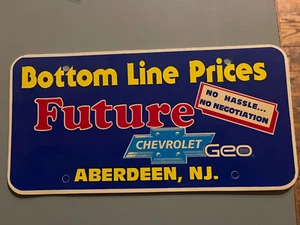 1990s Future Aberdeen NJ Chevrolet Geo license plate car automobile dealer - Picture 1 of 1