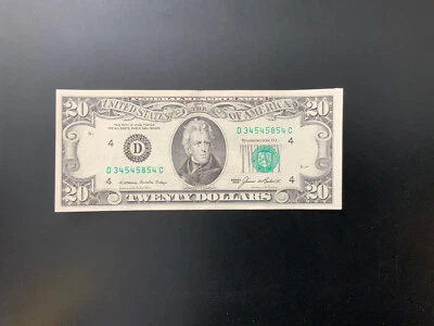 1985 $20 DOLLAR BILL D34545854C - Image 1 of 4