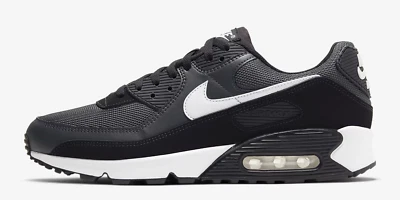 Nike Air Max 90 Black Iron Grey White Dark Smoke SZ 9-13 Men's CN8490-002 - Image 1 of 4