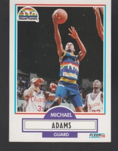 Michael Adams Denver Nuggets 1990-91 Fleer #46 - Picture 1 of 2