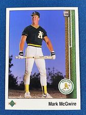 1989 Upper Deck Mark McGwire Baseball Card #300 SET BREAK Oakland A's