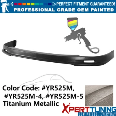 Fits 98-01 Acura Integra Mugen Style Front Bumper Lip Spoiler PP Painted #YR525M - Imagem 1 de 4