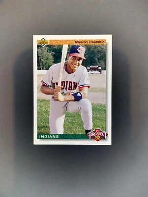 1992 Upper Deck Manny Ramirez #63 RC MLB Baseball Indians Red Sox Rookie - Image 1 of 2