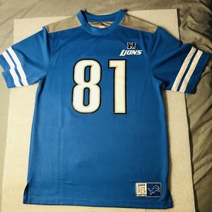 Detroit Lions Calvin Johnson #81 Football Jersey Shirt Majestic Mens Sz Medium - Picture 1 of 9