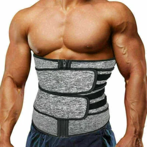 Men Waist Trainer Body Training Shaper Sweat Belt Tummy Control Cincher Girdle - Picture 1 of 11