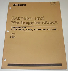 Betriebsanleitung und Wartungsanleitung Caterpillar Gabelstapler V70F V80F V90F - Imagen 1 de 1