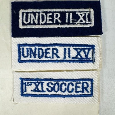 Dorking School Academy Under 11 Soccer 1979 Embroidered Blazer Badge Sample - Image 1 of 4