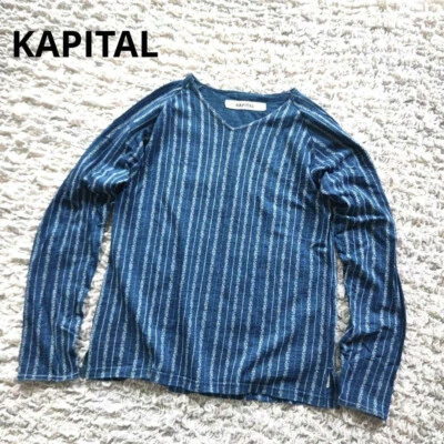 CAMISETA CAPITAL MANGA LARGA HOMBRE COLOR AZUL ÍNDIGO MATERIAL ALGODÓN TALLA M USADA Foto 1 de 4