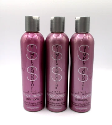 Lot/3 Simply Smooth Xtend Keratin Reparative Magic Potion Shampoo ~ 8.5 oz x 3 ~ - Image 1 of 2