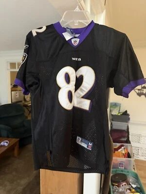 Camiseta Reebok On Field Baltimore Ravens #82 Steve Smith tamanho juvenil grande - Imagem 1 de 4
