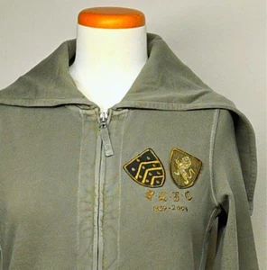 NEW VINTAGE Polo Ralph Lauren Rugby Full Zip Sweatshirt Hoodie Womens (S) Olive - Picture 1 of 13